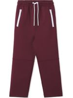 Burberry Kids pantalon de jogging à patch logo - Rouge