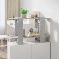 Boekenkast/kamerscherm 80x30x51 cm betongrijs - thumbnail