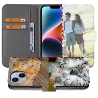 Book Case Hoesje Maken voor de iPhone 15 Plus | Eigen telefoonhoesje ontwerpen | Op maat gemaakt