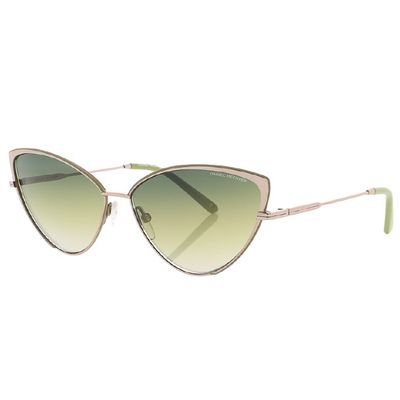 Daniel Hechter zonnebril DHS232 cat-eye cat. 3 staal/glas groen