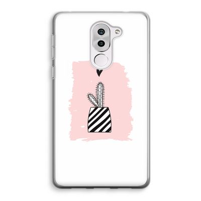 Zwart-wit cactus: Honor 6X Transparant Hoesje