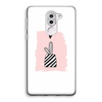 Zwart-wit cactus: Honor 6X Transparant Hoesje
