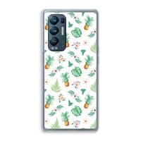 Ananas bladeren: Oppo Find X3 Neo Transparant Hoesje