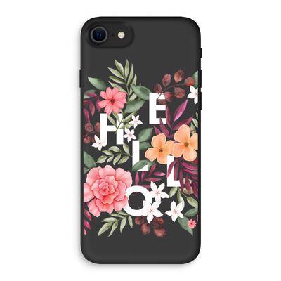Hello in flowers: iPhone SE 2020 Biologisch afbreekbaar hoesje