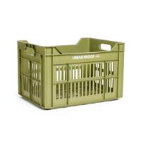UrbanProof Urban proof fietskrat recycled kunststof 30l olijfgroen 40x30x25 cm