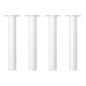 Ronde witte meubelpoot 42 cm (set van 4)