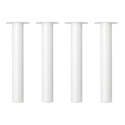 Stalen meubelpoot wit rond ø 6 cm en hoogte 42 cm - 4 stuks
