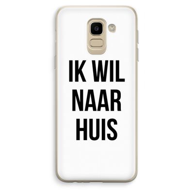 Ik wil naar huis: Samsung Galaxy J6 (2018) Transparant Hoesje