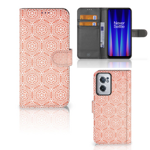 OnePlus Nord CE 2 Telefoon Hoesje Pattern Orange