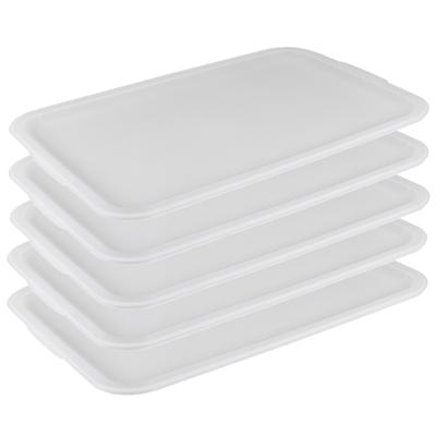 Sunware deksel voor Sigma Home opbergbakken 45L - 6x - kunststof - 39 x 60 x 1,5 cm - wit