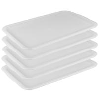 Sunware deksel voor Sigma Home opbergbakken 45L - 6x - kunststof - 39 x 60 x 1,5 cm - wit