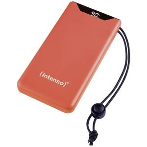 Intenso F10000 Powerbank 10000 mAh Quick Charge, Power Delivery LiPo USB-A, USB-C Oranje Statusweergave