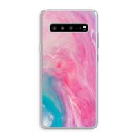 Roze explosie: Samsung Galaxy S10 5G Transparant Hoesje