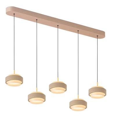 Freelight Hanglamp Puleggia 5 lichts L 120 cm comfortlift beige