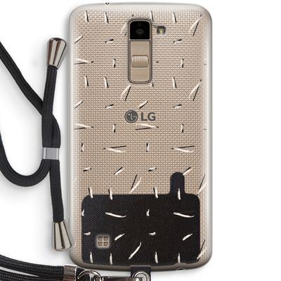 Hipster stripes: LG K10 (2016) Transparant Hoesje met koord