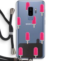 Waterijsje: Samsung Galaxy S9 Plus Transparant Hoesje met koord