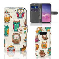 Samsung Galaxy S10e | Telefoonhoesje | Met pasjeshouder | Vrolijke Uilen