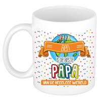 Naam mok papa Ben - wit - de beste - keramiek - 300 ml - Vaderdag/verjaardag