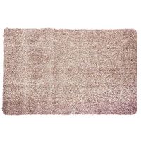 Deurmat/droogloopmat katoen/polyester super absorberend beige 70 x 45 cm rechthoekig   -