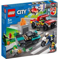 Lego City 60319 Brandweer en Politie Achtervolging - thumbnail