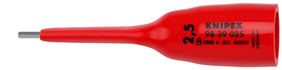 Knipex Dop voor ratel | Voor binnenzeskantschroeven | Binnenvierkant 3/8" | Lengte 92 mm - 98 39 025