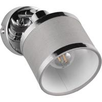 LED Wandspot Chroom Metaal - E14 Fitting - 1-Lichts