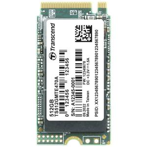 Transcend MTE470A 512 GB NVMe/PCIe M.2 SSD 2242 harde schijf PCIe NVMe 3.0 x4 Industrial TS512GMTE470A