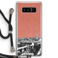 Marrakech Skyline : Samsung Galaxy Note 8 Transparant Hoesje met koord