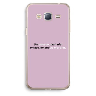 uw waarde daalt niet: Samsung Galaxy J3 (2016) Transparant Hoesje