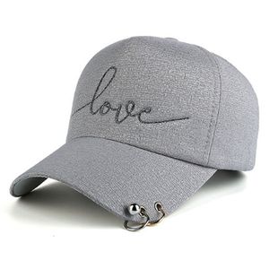 Baseball Cap Love Grey