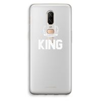 King zwart: OnePlus 6 Transparant Hoesje