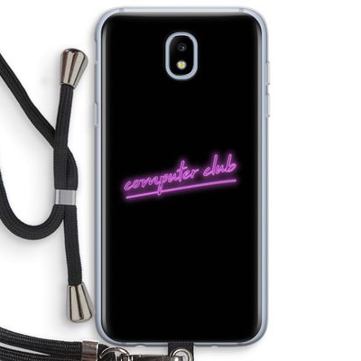 Vice Black: Samsung Galaxy J5 (2017) Transparant Hoesje met koord