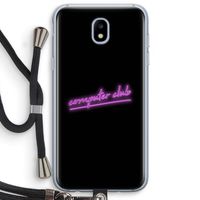 Vice Black: Samsung Galaxy J5 (2017) Transparant Hoesje met koord