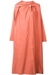 Issey Miyake Pre-Owned manteau oversize à capuche - Rose