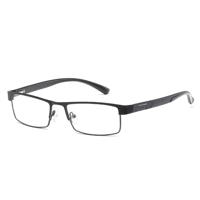 Eenvoudige Mateel frame leesbril hypermetropie brillen + 1.50 D (mat zwart)