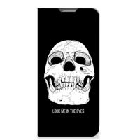 Mobiel BookCase OPPO Reno8 Lite Skull Eyes