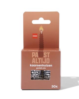 HEMA Kaarsenhulzen - zilver - 30 stuks (zilver)