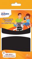 Avery Family krijtbordetiketten, ft 9,5 x 6,3 cm, ophangbare etui met 10 etiketten - thumbnail