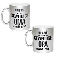 Geweldige opa/oma koffie mokken/bekers - verjaardag cadeau set - 300 ml - Keramiek Geweldige opa/oma koffie mokken/bekers - verjaardag cadeau set - 300 ml - Keramiek