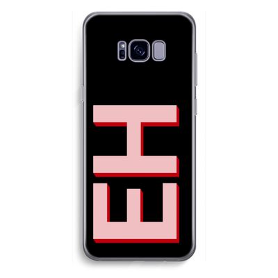 Monogram: Samsung Galaxy S8 Plus Transparant Hoesje