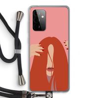 Woke up like this: Samsung Galaxy A72 5G Transparant Hoesje met koord