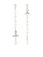 Vivienne Westwood boucles d'oreilles Broken à perles - Blanc