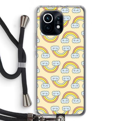 Regenboog: Xiaomi Mi 11 Transparant Hoesje met koord