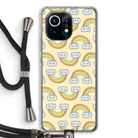 Regenboog: Xiaomi Mi 11 Transparant Hoesje met koord
