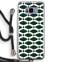 Moroccan tiles: Samsung Galaxy S8 Transparant Hoesje met koord