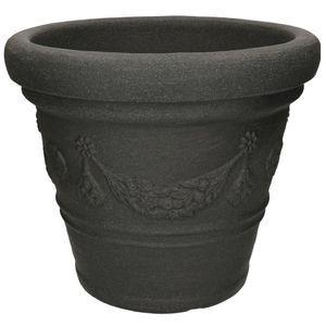 Antraciet grijze bloempot 36 cm - Plantenpotten