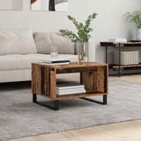 Salontafel Oud hout 60 x 50 x 40 cm Bewerkt hout