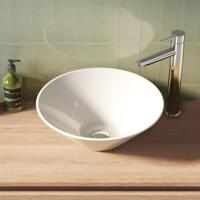 Brauer Fjord Waskom - Rond - 42 cm - Keramiek - Hoogglans - Wit