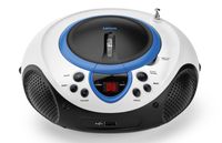 Draagbare FM Radio CD en USB speler Lenco Wit-Blauw - thumbnail