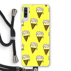 Isjes: Samsung Galaxy A70 Transparant Hoesje met koord